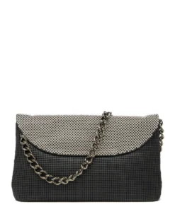 Whiting And Davis Dimple Flap Mesh Clutch Evening Bags