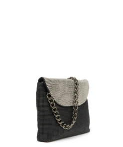 Whiting And Davis Dimple Flap Mesh Clutch Evening Bags