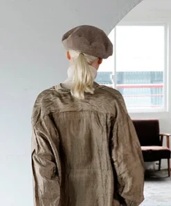 PCNQ Vis Oversized Lined Wool Beret