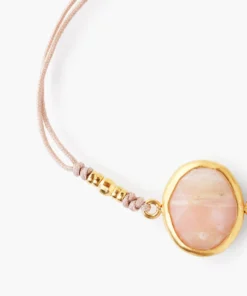 Chan Luu Jewelry Cord Bracelet With Framed Stone