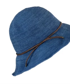 Hats And Dreams H+D Crushable Raffia Floppy Sun Hat With Leather Cord