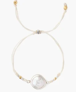 Chan Luu Jewelry Cord Bracelet With Framed Stone