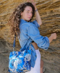 Brontibay Paris Bags Allegra Large Crossbody Palms