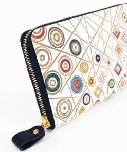 Made In Japan Wallets Art Deco Long Zip Around Wallet