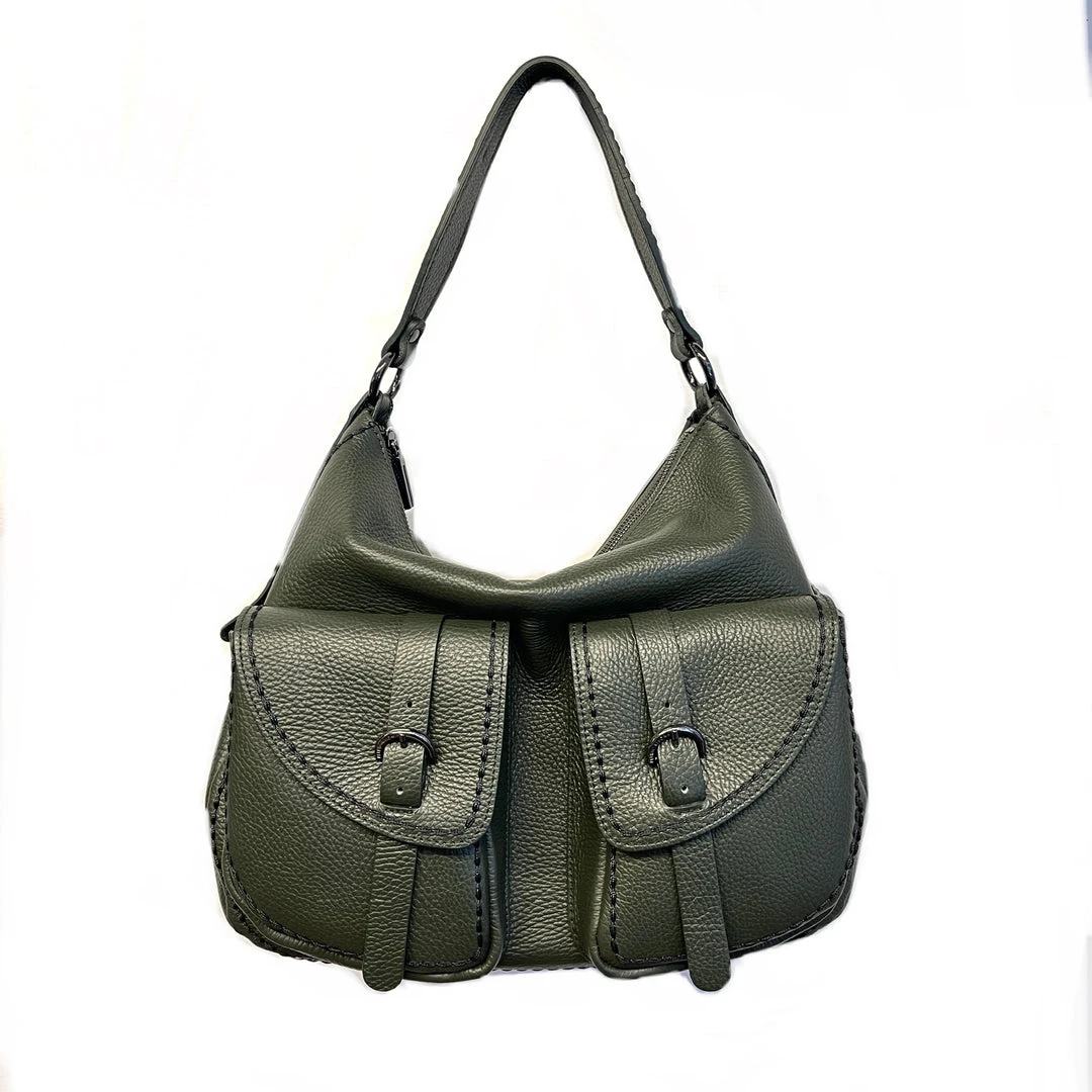 Plinio Visona Bags Michela Large Double Pocket Hobo 9 Plinio Visona Bags Michela Large Double Pocket Hobo