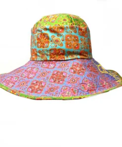 Grevi Hats Liberty Patchwork Floppy Sun Hat Bright