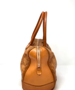 VLD Satchel Leather Punctured Lace In Blush Honey Ombre Made In Italy