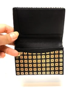 INDEN Est 1548 Wallets Chevron And Studs Business Card Case