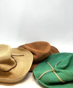 Hats And Dreams H+D Crushable Raffia Floppy Sun Hat With Leather Cord