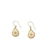 Miguel Ases Jewelry Ivory/Gold Teardrops
