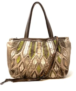 Caterina Lucchi Bags Linen And Leather Applique