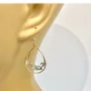 Made In NYC Jewelry Floating Blue Topaz Teardrop Earrings