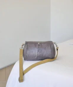 Brontibay Paris Mamamia Vintage Leather Crossbody Funghi