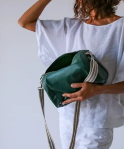 Brontibay Paris Bags Mamamia Vintage Leather Crossbody Emerald 9 Brontibay Paris Bags Mamamia Vintage Leather Crossbody Emerald