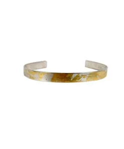 Judith Haas Jewelry Mini Marbled Silver Gold Bracelet