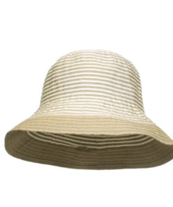 Grevi Foldable Stripe Bucket Hat Hats