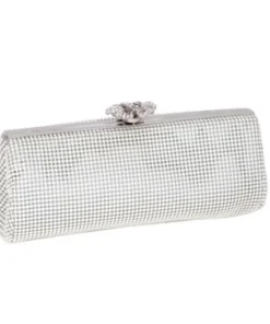 Whiting And Davis Crystal Flower Clutch