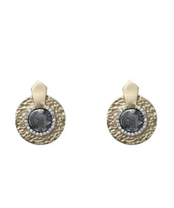 Tat2 Designs Jewelry Vintage Gold Hammered Circular Shield