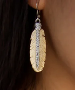 Tat2 Designs Casbah Feather Earrings Jewelry