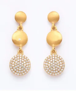 Dean Davidson Jewelry Triple Drop Pave Post Earrings