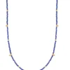 AVF Lapis Small Gold Charms Necklace