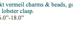 AVF Lapis Small Gold Charms Necklace