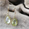 Made In NYC Simple Teardrop Earring Lemon Quartz