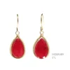 Made In NYC Simple Teardrop Earring Ruby Jewelry
