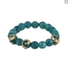 Tat2 Designs Blue Jade Alicante Swirl Stretch Bracelet Jewelry