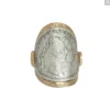 Tat2 Designs Gold Maria Theresa Curved Coin Ring
