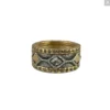 Tat2 Designs Jewelry Gold Surat Coin And Black Diamond Ring