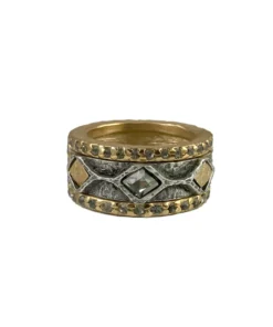 Tat2 Designs Jewelry Gold Surat Coin And Black Diamond Ring