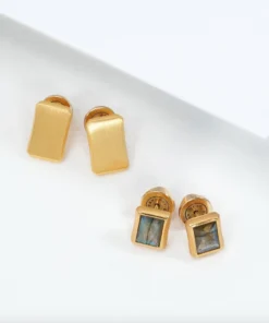 Dean Davidson Jewelry Baguette Gemstone Studs Labradorite