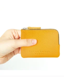 Carre Royal Yellow Minimalist Zip Purse Wallets