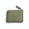 Carre Royal Olive Minimalist Zip Purse Wallets