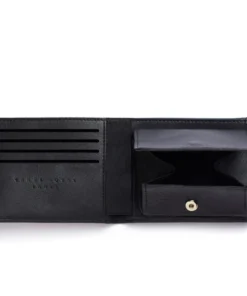 Carre Royal Black Minimalist Wallet With Coin Pocket Wallets