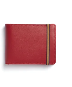 Carre Royal Wallets Red Minimalist Wallet With Coin Pocket