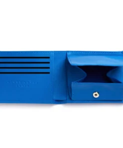 Carre Royal Wallets Bright Blue Minimalist Wallet With Coin Pocket