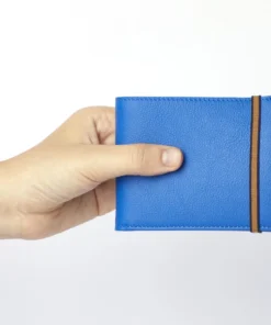 Carre Royal Wallets Bright Blue Minimalist Wallet With Coin Pocket