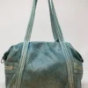 Bags VLD Perforated Side Pocket Tote In Aqua