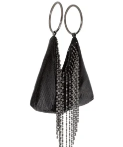 Whiting And Davis Ball Fringe Bracelet Clutch Evening Bags