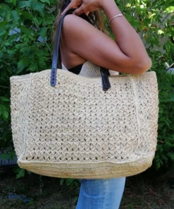 Raba Madagascar DIA Large Raffia Tote