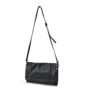 Bags Rehard Coin Stud Flapover Clutch Crossbody Black