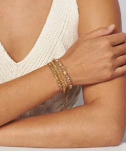 Chan Luu Crystal Shadow Single Wrap Bracelet Jewelry