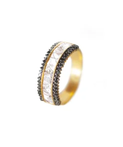 Shana Gulati Jewelry Lina Hoops Pave Black Diamond