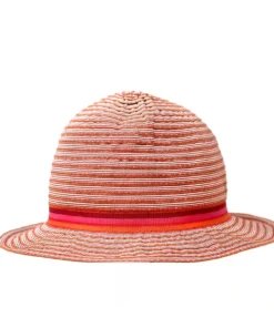 Grevi Striped Cotton Trilby With Slim Ribbon Hats