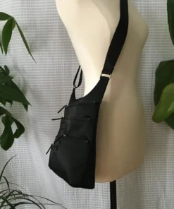 Highway Buzz TEELA- Medium Multi-Pocket Bag | Black | Adjustable Cross-Body Strap Bags