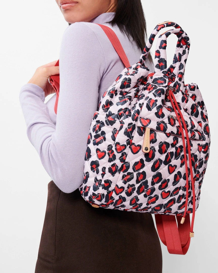 MZ WALLACE Small Metro Convertible Backpack Heart Leopard Bags 4 MZ WALLACE Small Metro Convertible Backpack Heart Leopard Bags