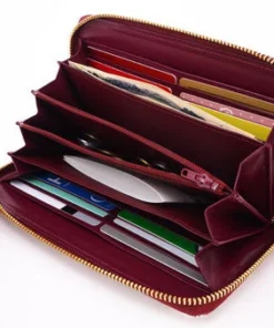 Made In Japan Wallets Scrolling Flower Long Zip Around Wallet