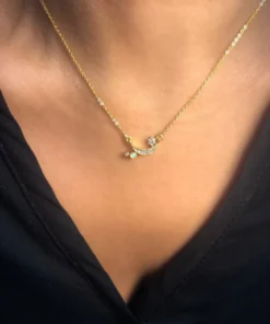 Shana Gulati Crescent Moon Star Pendant Jewelry